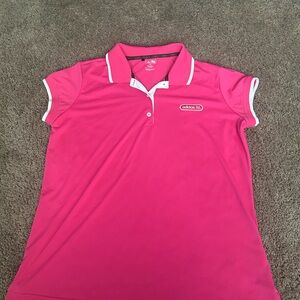 adidas Bright Pink Short Sleeve golf polo size XL